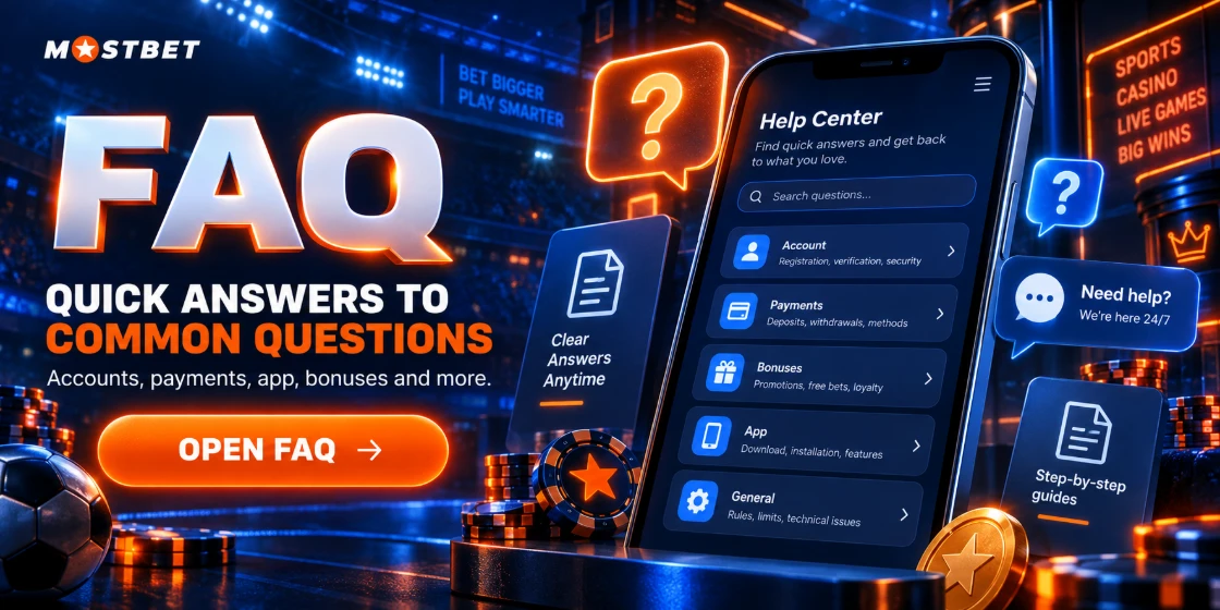 Mostbet Casino FAQ – konto, płatności, bonusy i problemy techniczne